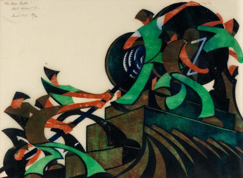 The New Cable British Modern Mid 20th Century Vorticist European Vorticism Woman