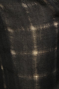 Sybil Connolly Dublin Gonna da sera in lana nera leggera intrecciata a mano