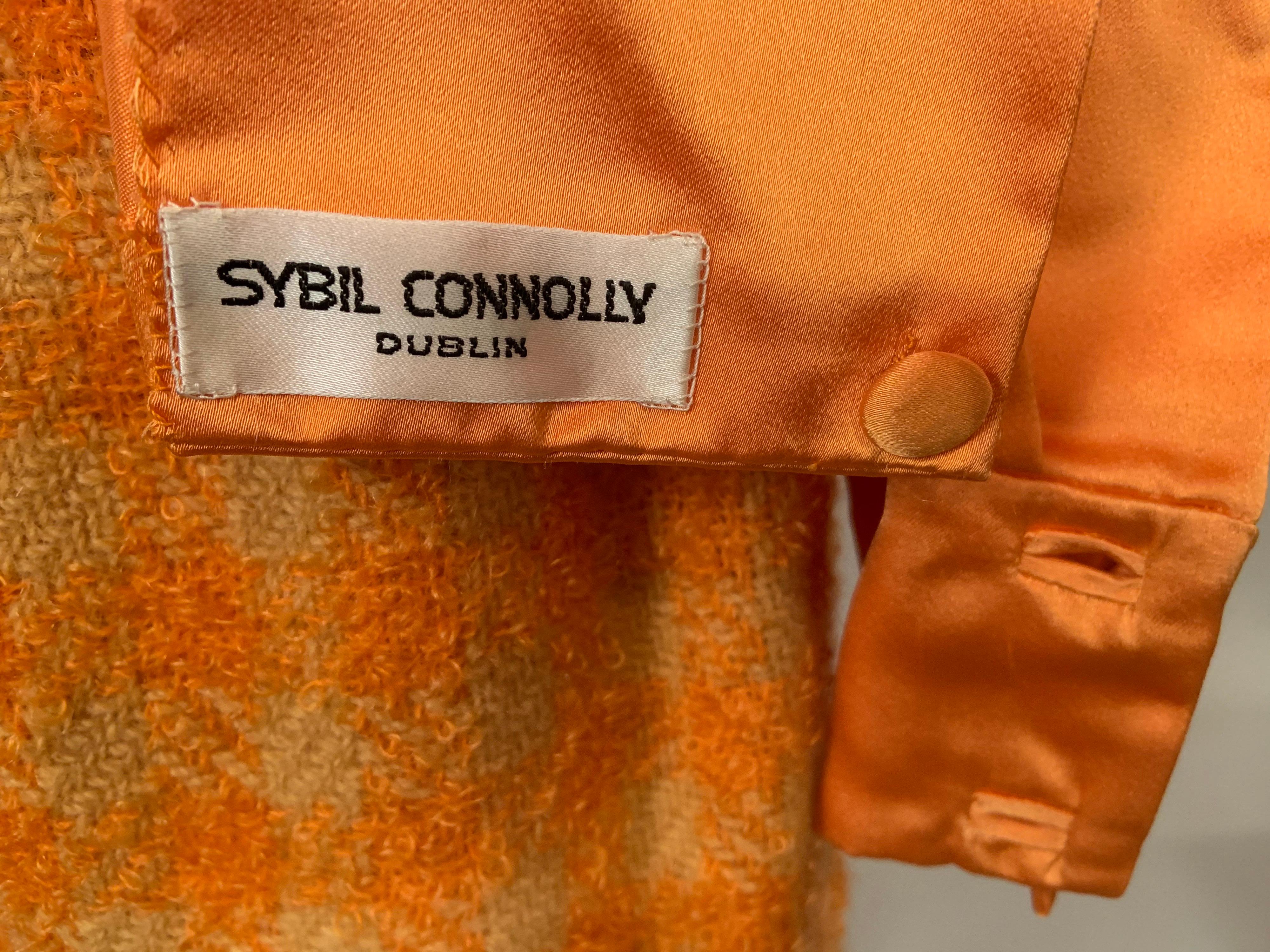 Sybil Connolly Haute Couture Silk Satin Blouse and Hand Loomed Irish Wool Skirt 2