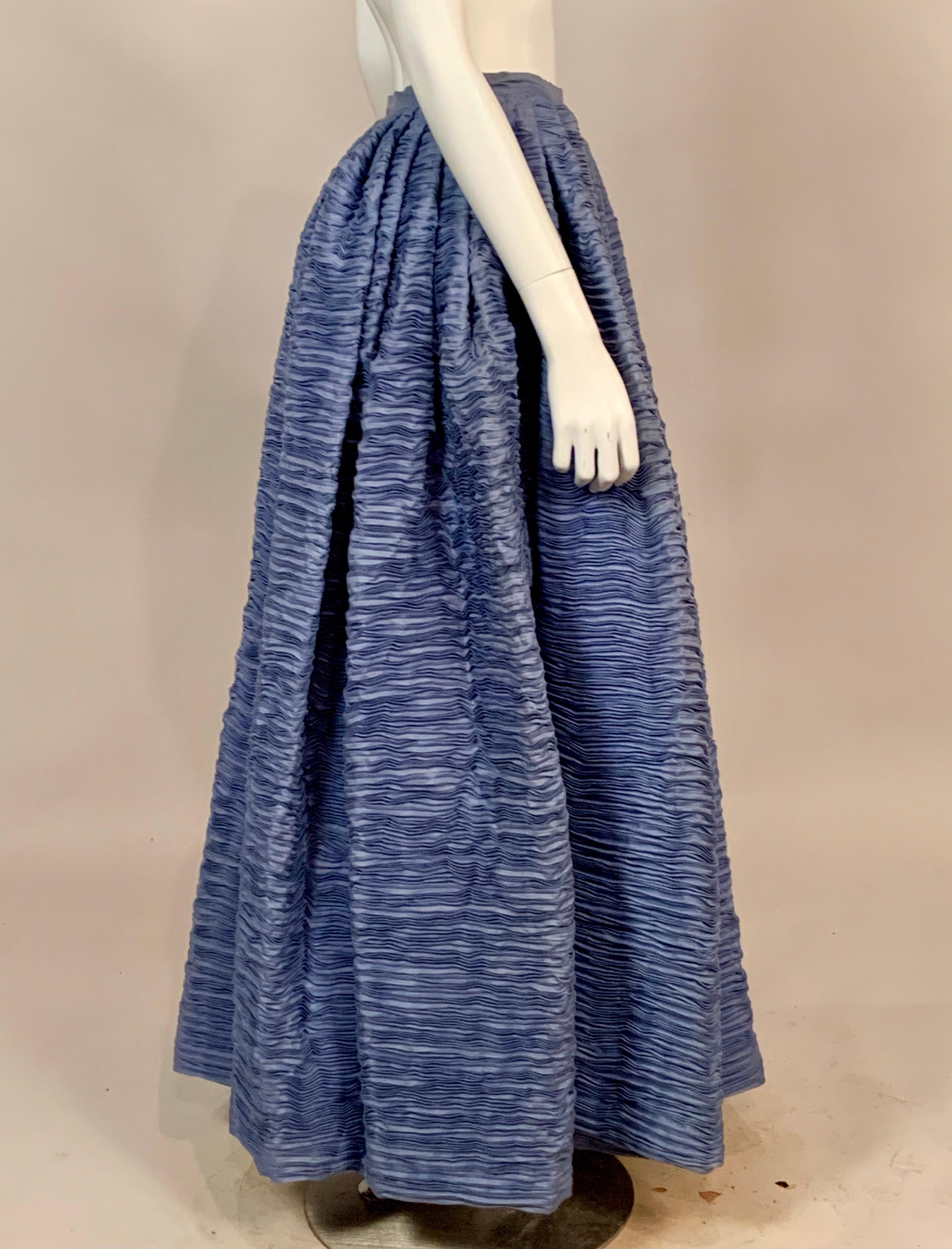 Known as the Irish Couturier, Sybil Connolly is most famous for her extremely rare pleated linen clothing. She used fabrics that were produced in Ireland almost exclusively, and the linen in this skirt is an example of the quality workmanship.  Each