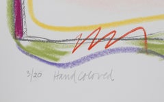 Midway I-E, Abstract Hand-Colored Lithograph by Sybil Kleinrock