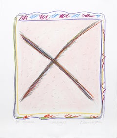 Sybil Kleinrock - Midway I-F, lithographie abstraite coloriée à la main de Sybil Kleinrock Midway I-F, lithographie abstraite coloriée à la main de Sybil Kleinrock