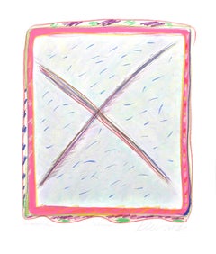 Midway I-G, litografia astratta colorata a mano di Sybil Kleinrock