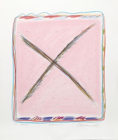 Sybil Kleinrock - Midway I-H, lithographie abstraite coloriée à la main de Sybil Kleinrock Midway I-H, lithographie abstraite coloriée à la main de Sybil Kleinrock