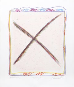 Sybil Kleinrock - Midway I-i, lithographie abstraite coloriée à la main de Sybil Kleinrock Midway I-i, lithographie abstraite coloriée à la main de Sybil Kleinrock