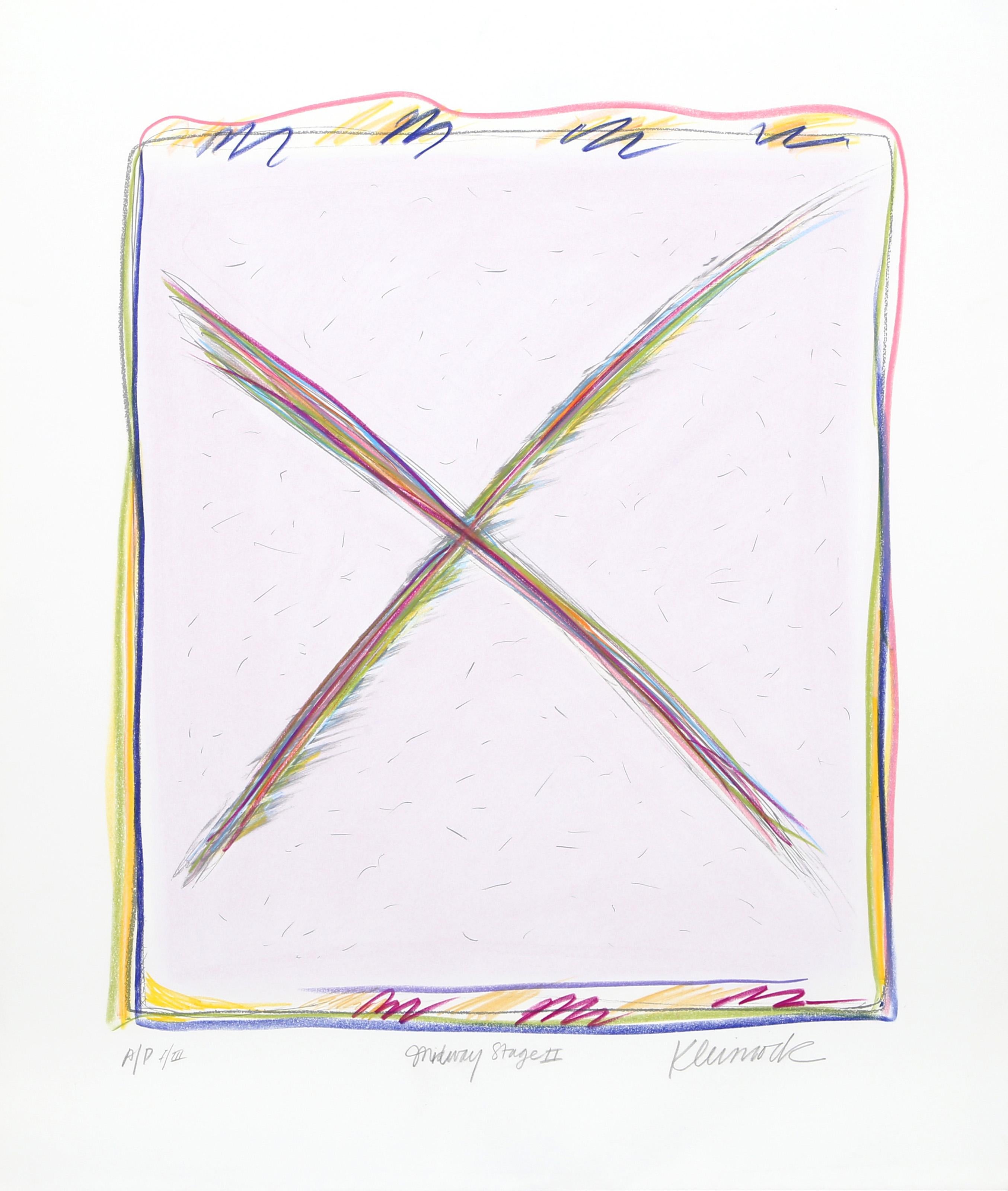 Midway Stage II-E, Abstract Lithograph by Sybil Kleinrock