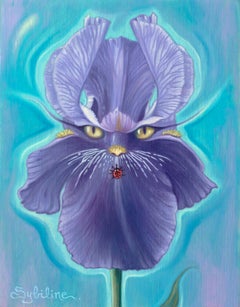"Natura felina" (2023) de Sybiline, Pintura al óleo, Naturaleza muerta surrealista