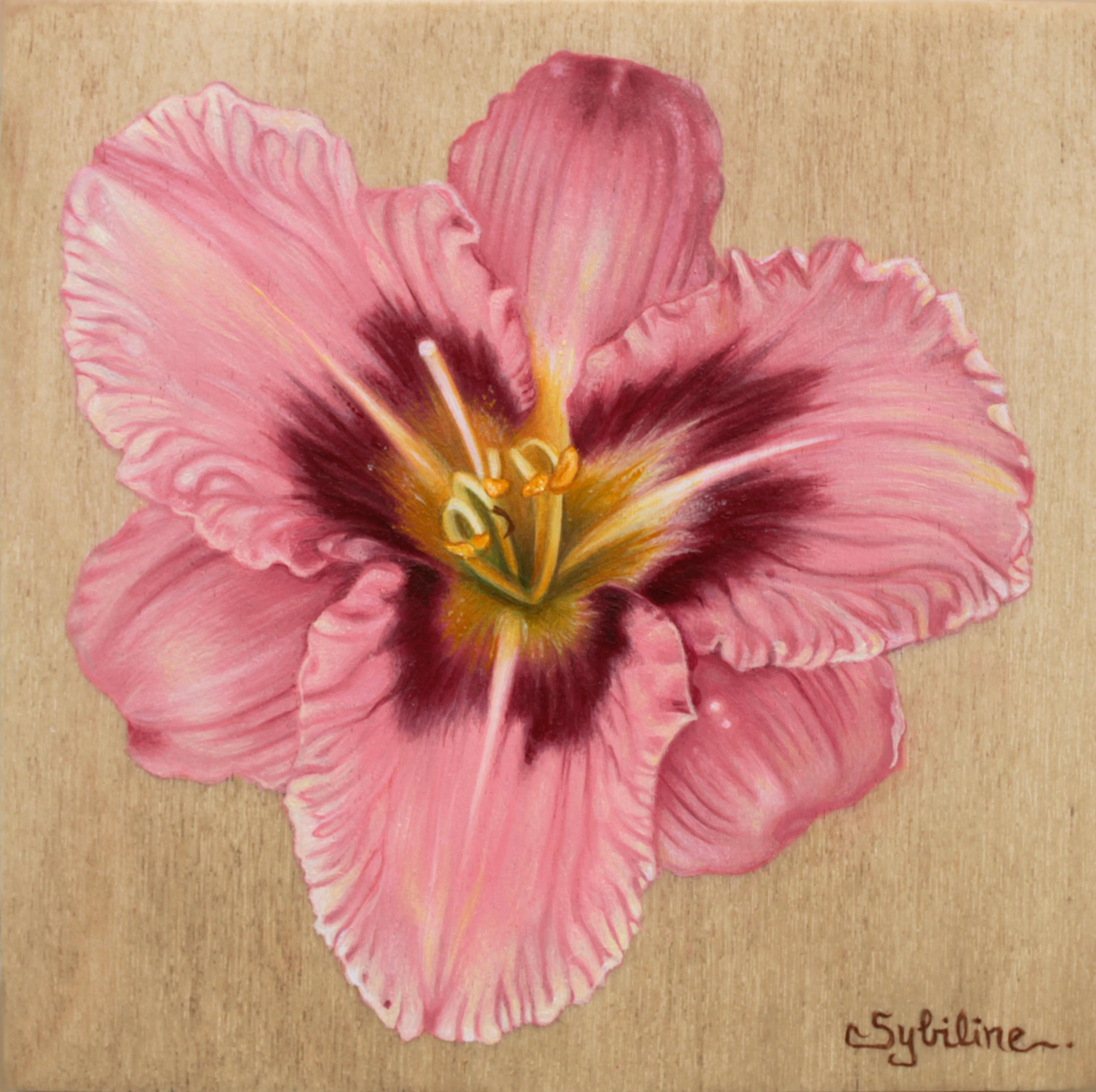 "Hemerocallis II" (2022) di Sybiline, Pittura a olio, Giglio rosa