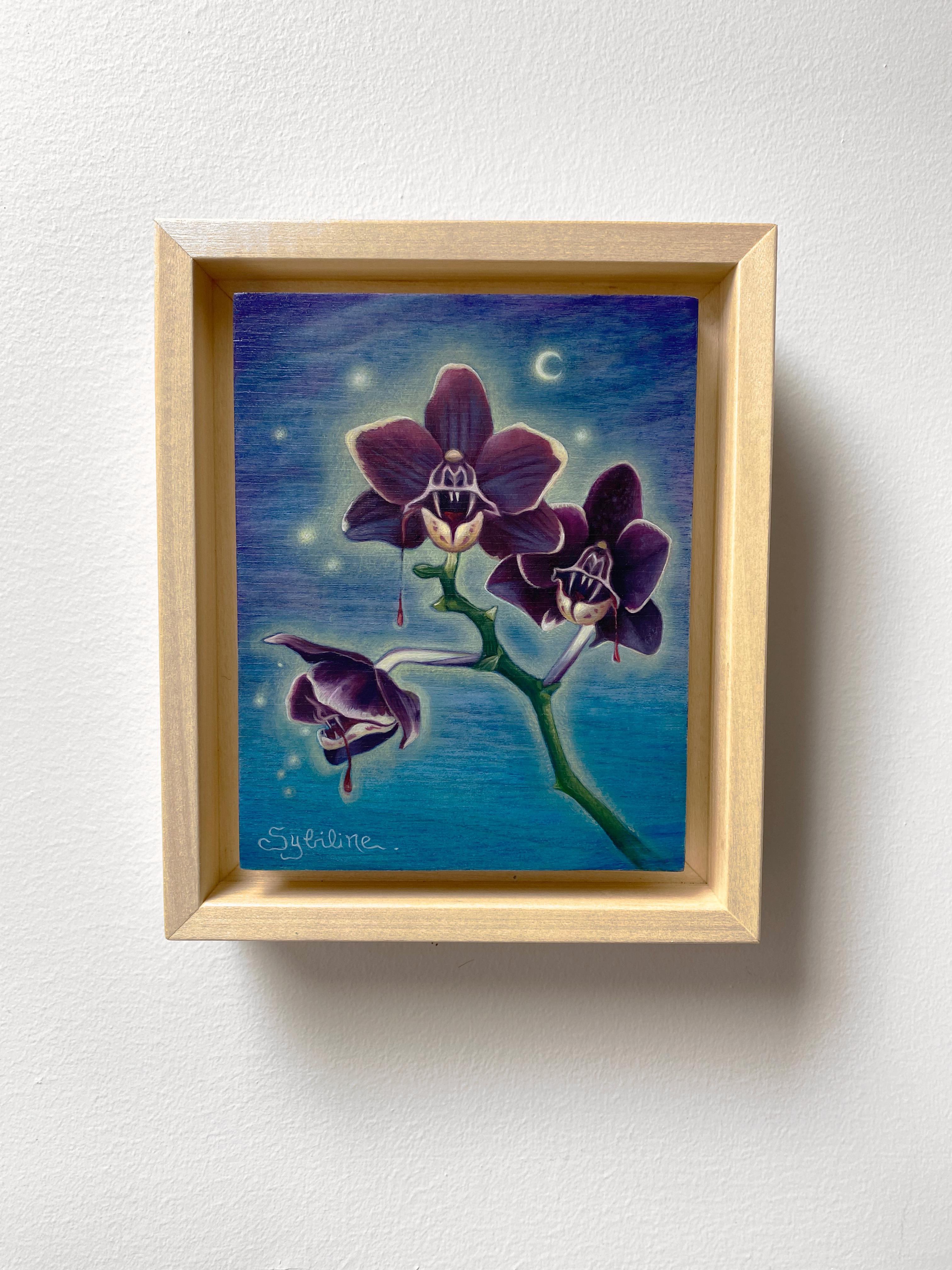 „Sanguis Maledictum“ (2023) von Sybiline, Ölgemälde, Surreales Stillleben im Angebot 1
