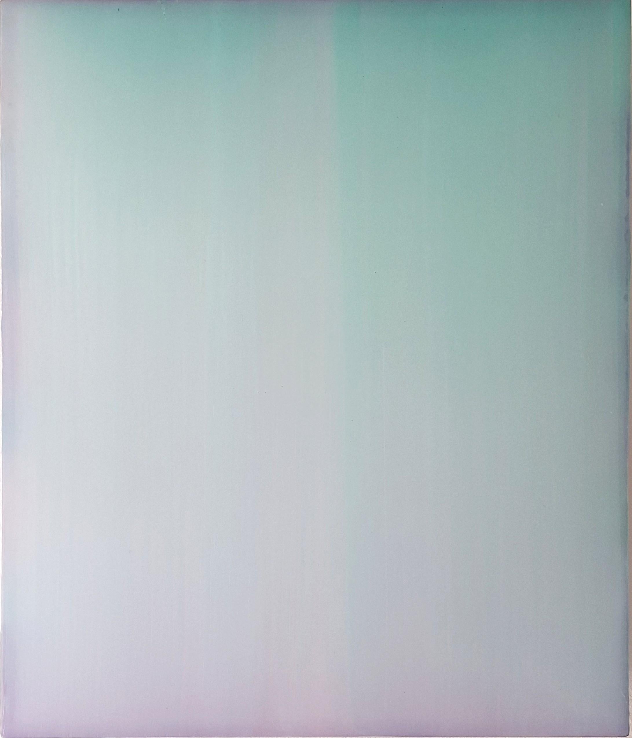 Farblichtung grün violett - abstract contemporary modern sculptural painting