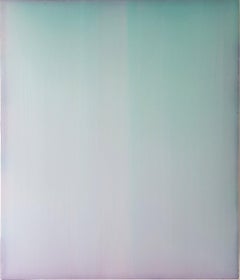 Farblichtung grün violett - peinture abstraite contemporaine moderne sculpturale