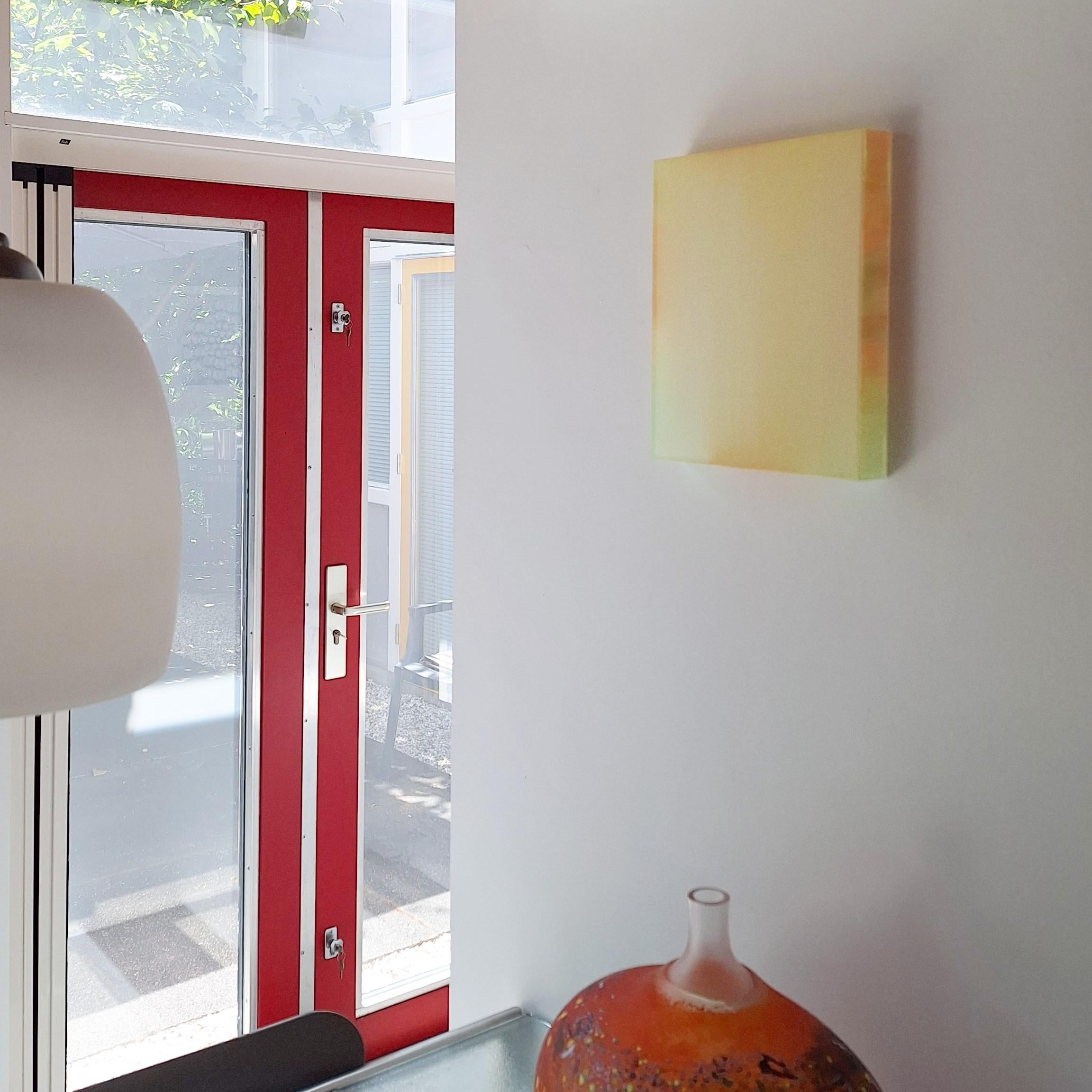 Farblichtung neapelgelb - abstract contemporary modern sculptural painting - Sculpture by Sybille Pattscheck