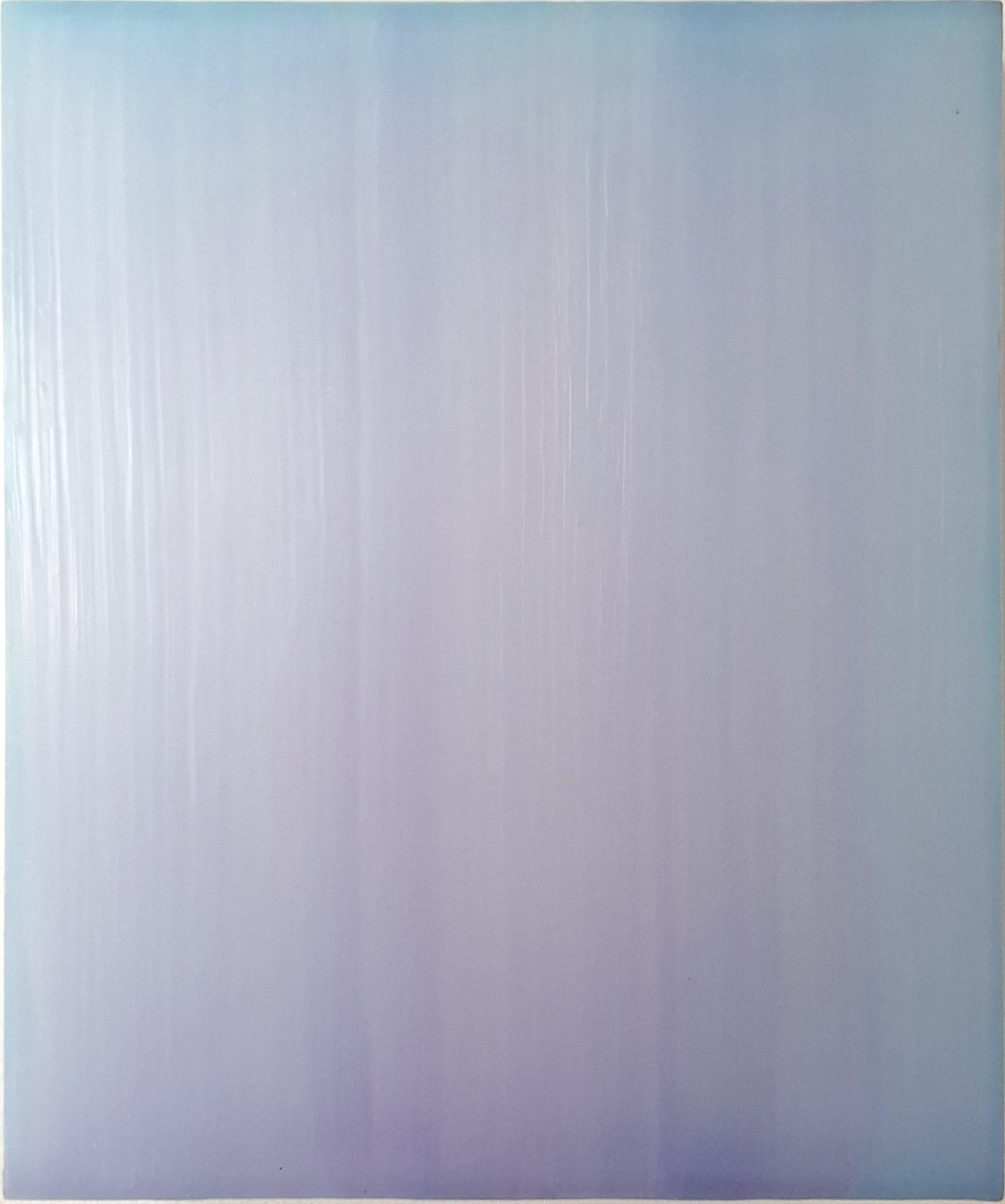 Farblichtung türkis-violett - abstract contemporary modern sculptural painting