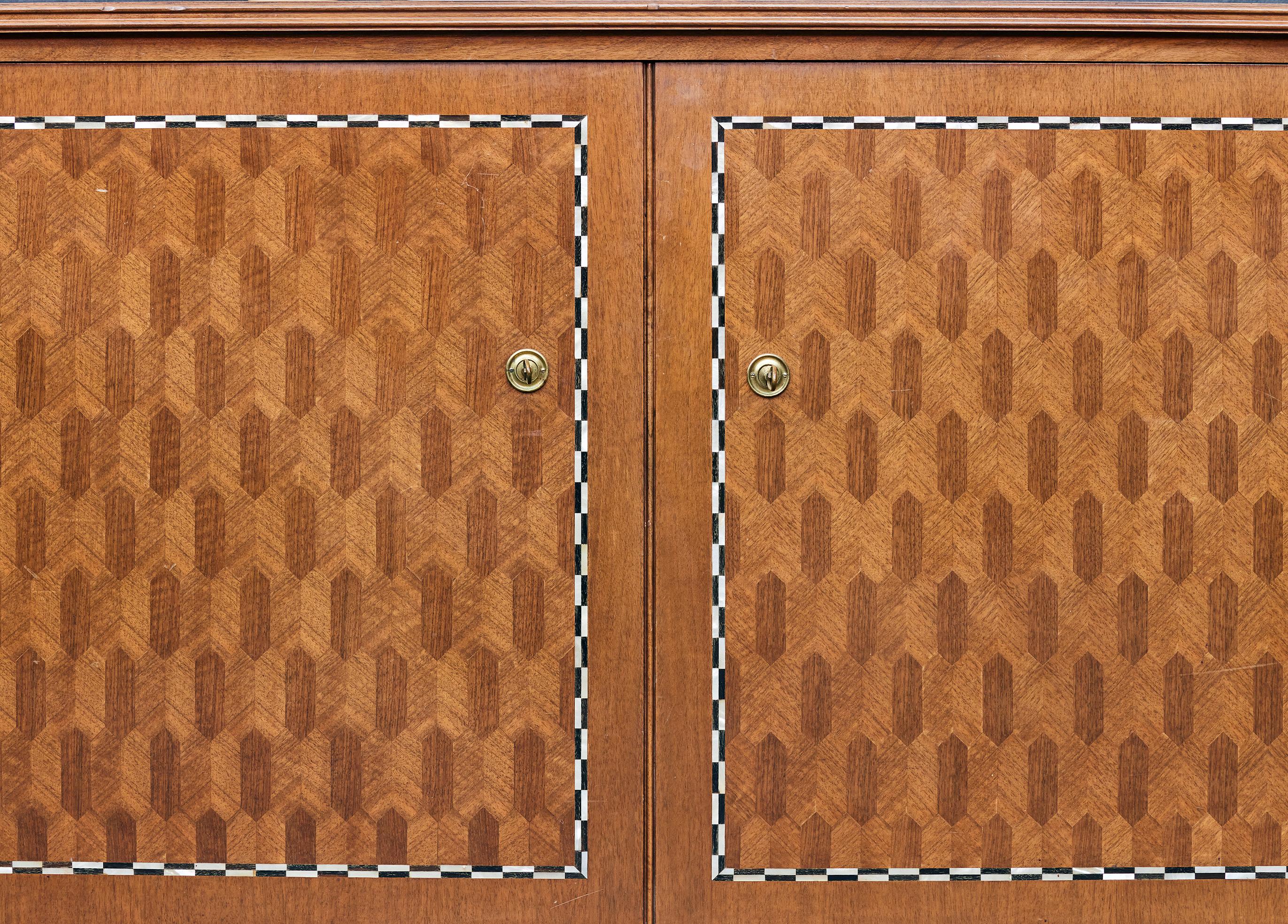 French Sycamore Buffet by Jules Leleu For Sale