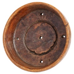 Antique Sycamore chessel mould curd drainer