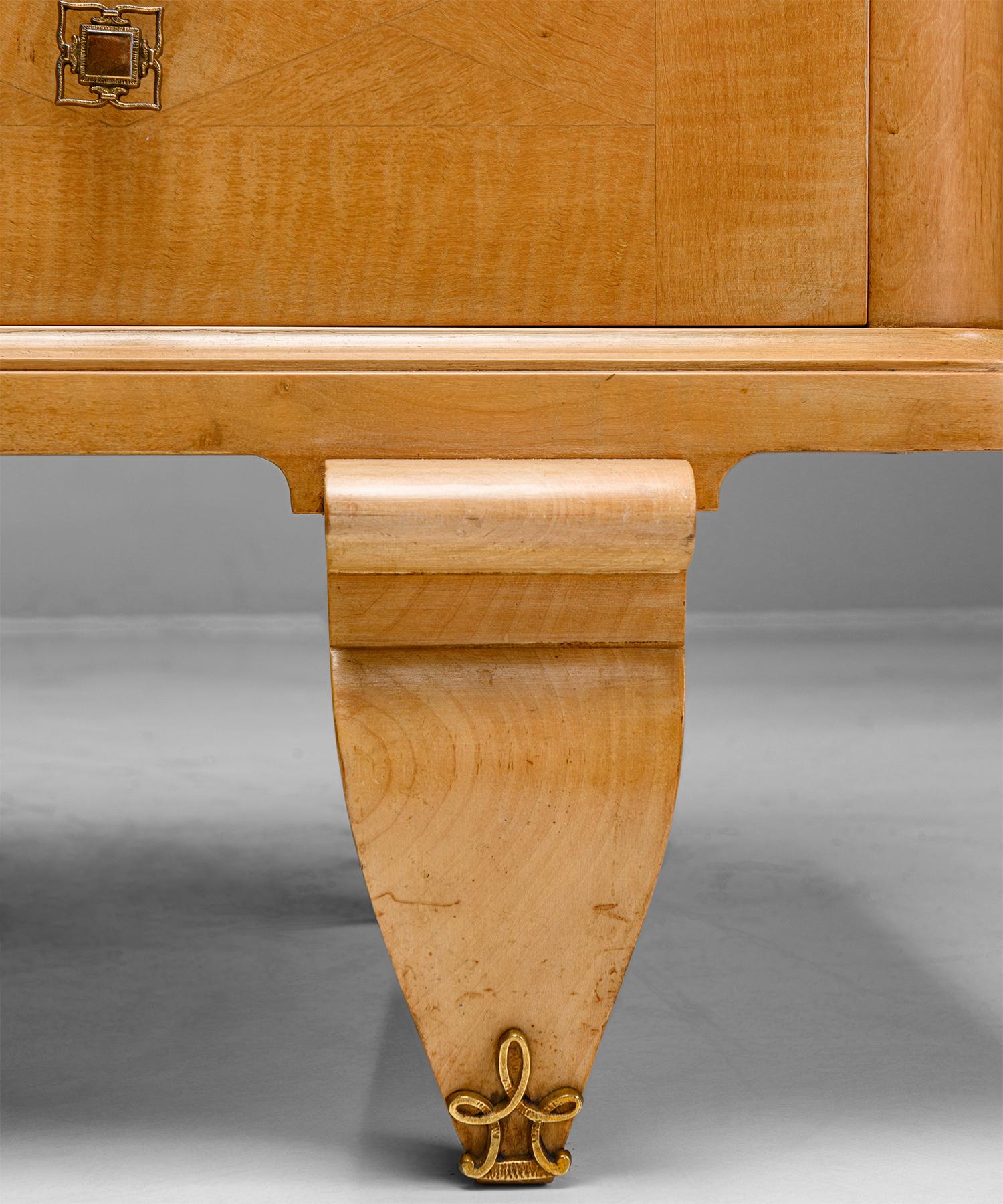 20th Century Sycamore Commode, France, circa 1950