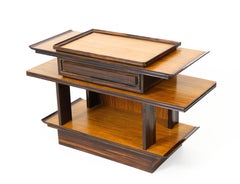 Sycamore Maple Art Deco Console Table by A.H. Zinsmeister for Gebr. Reens, 1930s