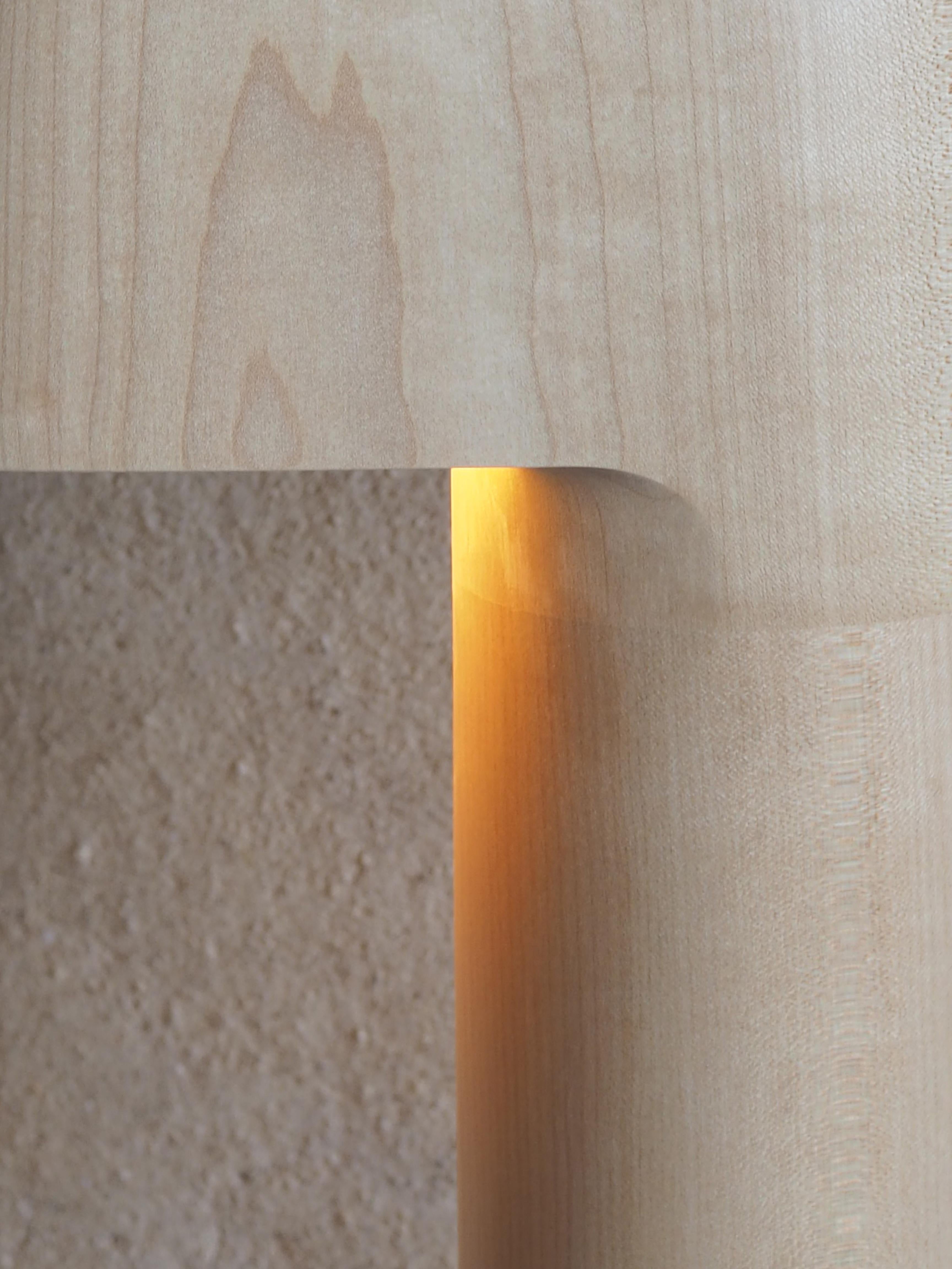 Sycamore Maple Lampadaire Small Floor Lamp by Pauline Pietri In New Condition For Sale In Geneve, CH