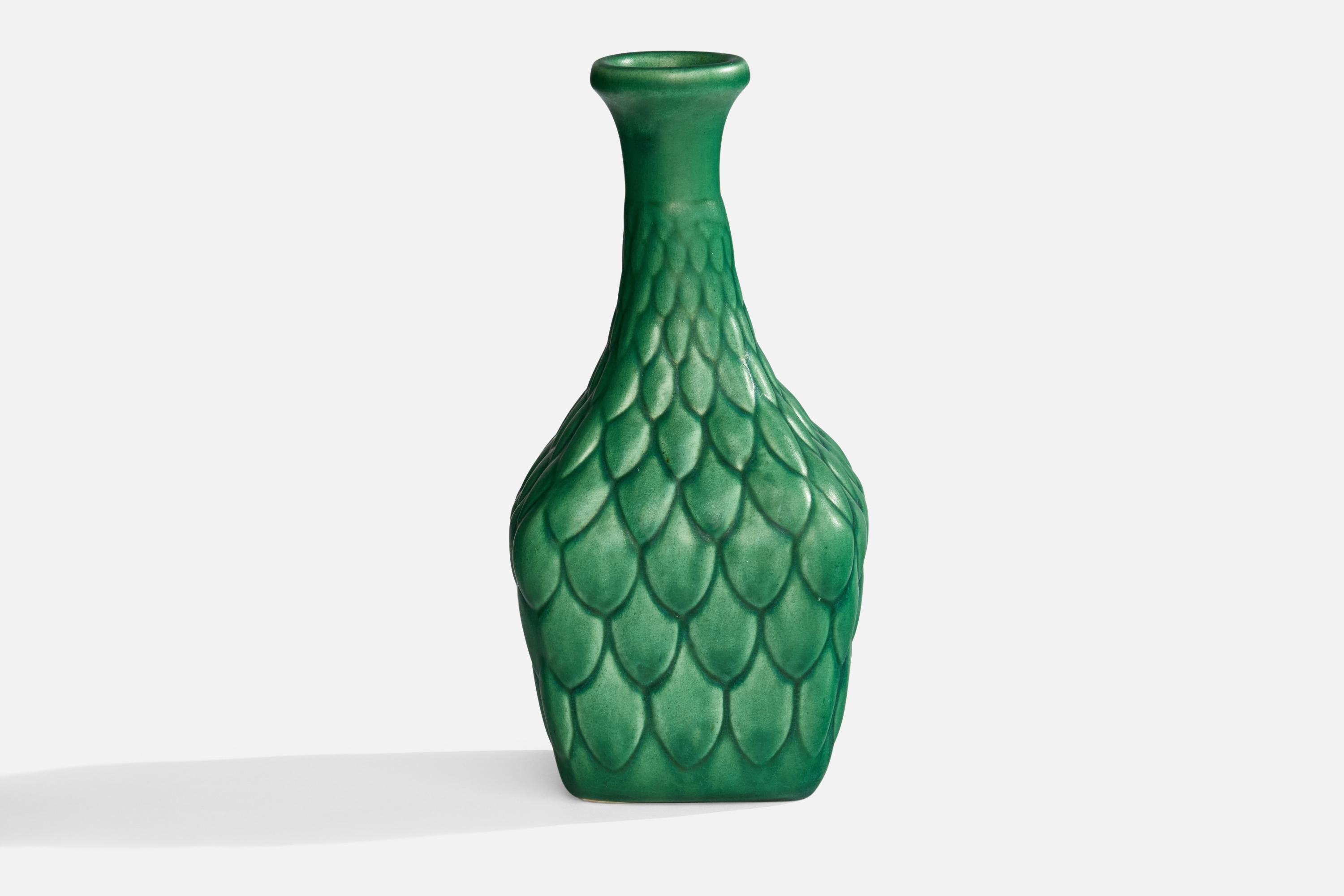Scandinavian Modern Syco Keramik, Vase, Ceramic, Sweden, 1930s For Sale
