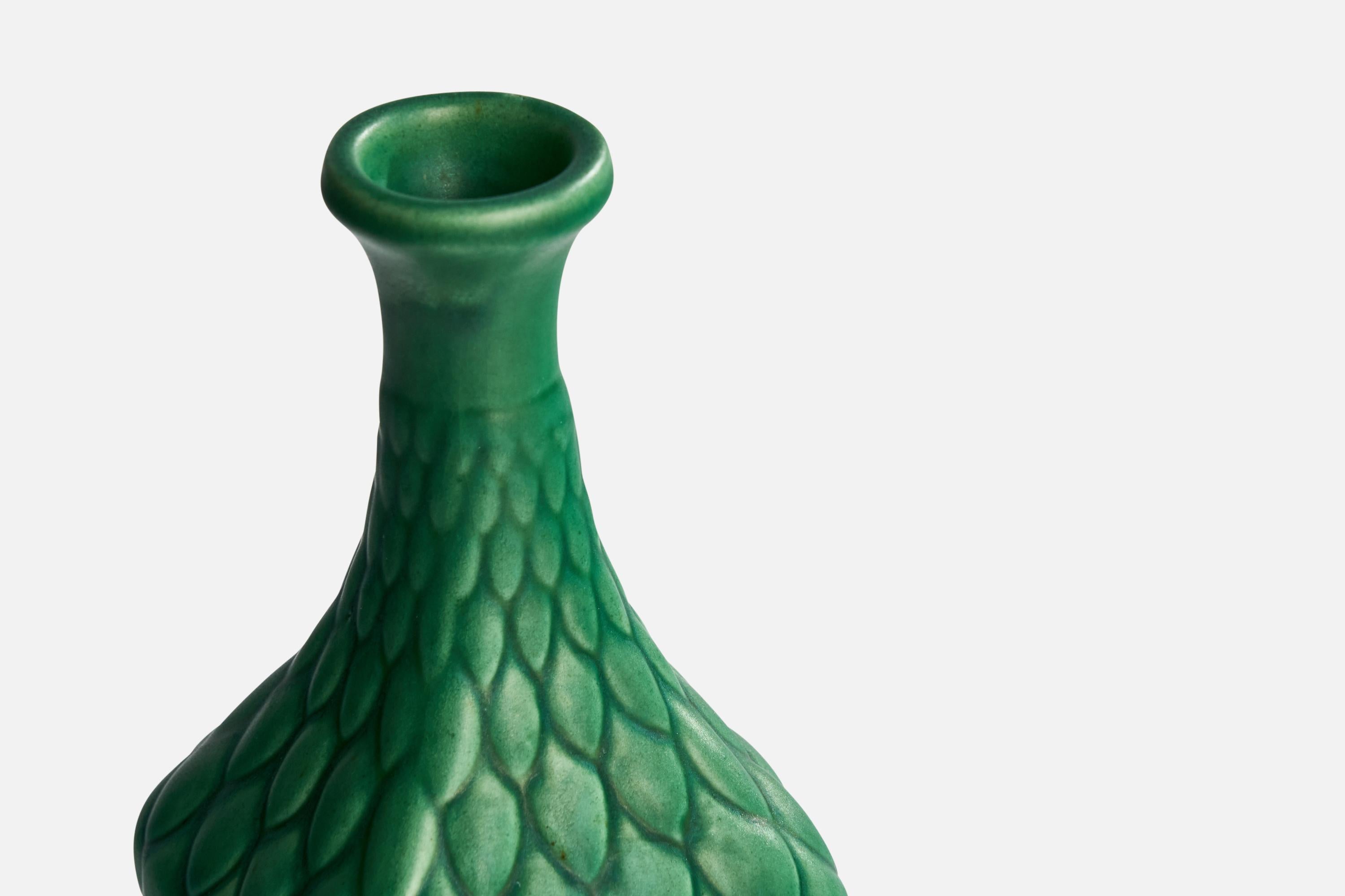 Scandinavian Modern Syco Keramik, Vase, Ceramic, Sweden, 1930s For Sale