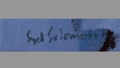 Baytop Abstract Painting, Acrylic on Canvas, 20th Century, Framed