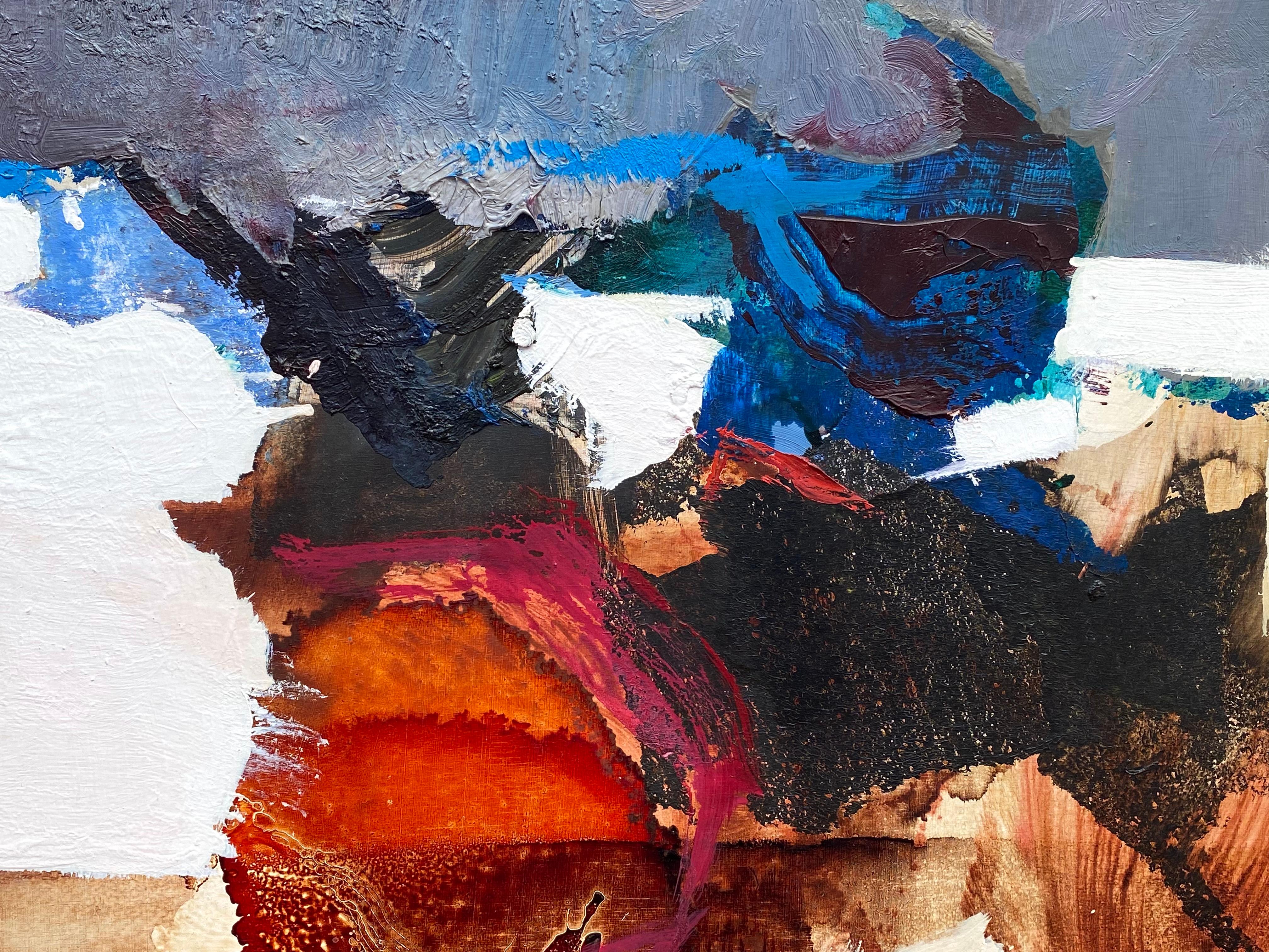 “Dune Watch” - Abstract Expressionist Painting by Syd Solomon