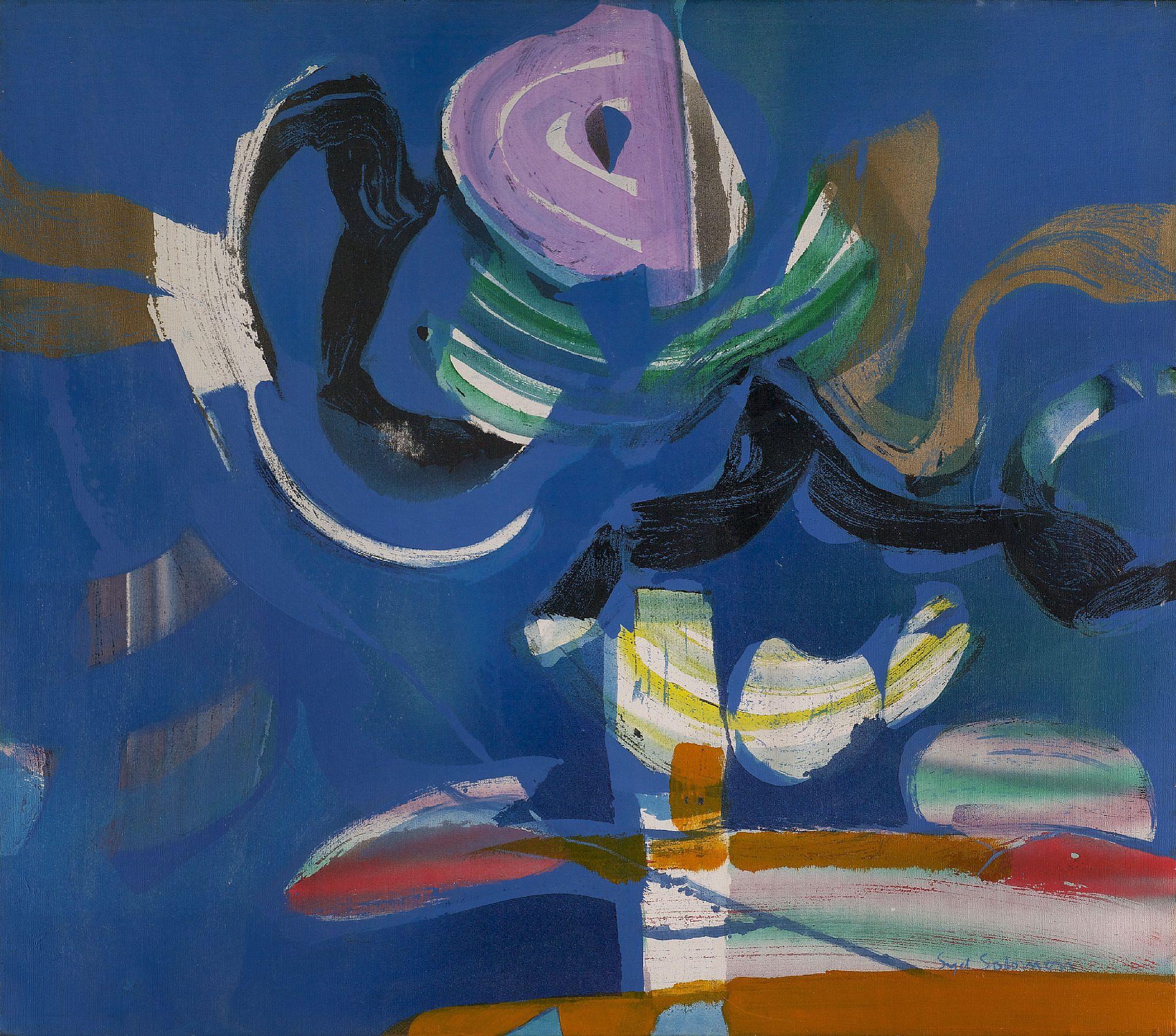 Syd Solomon Abstract Painting - Swingscape