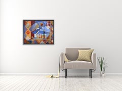 Framing The Breeze - Sydell Lewis - Abstract Painting