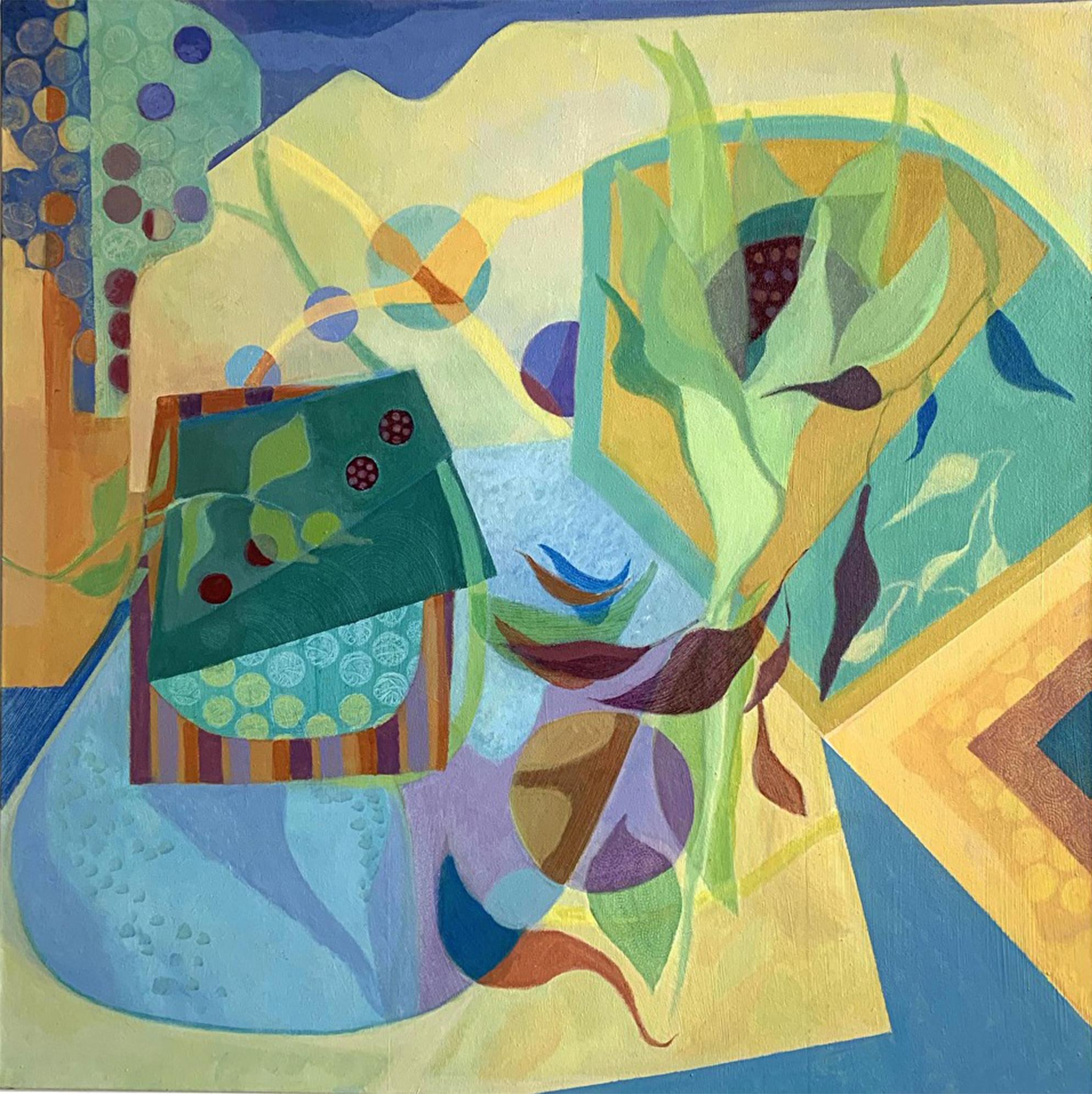 Peinture abstraite « On My Mind » de Sydell Lewis