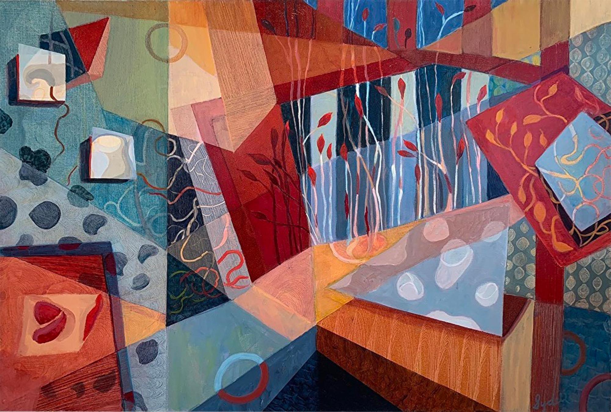 Outside In – Sydell Lewis – Abstraktes Gemälde