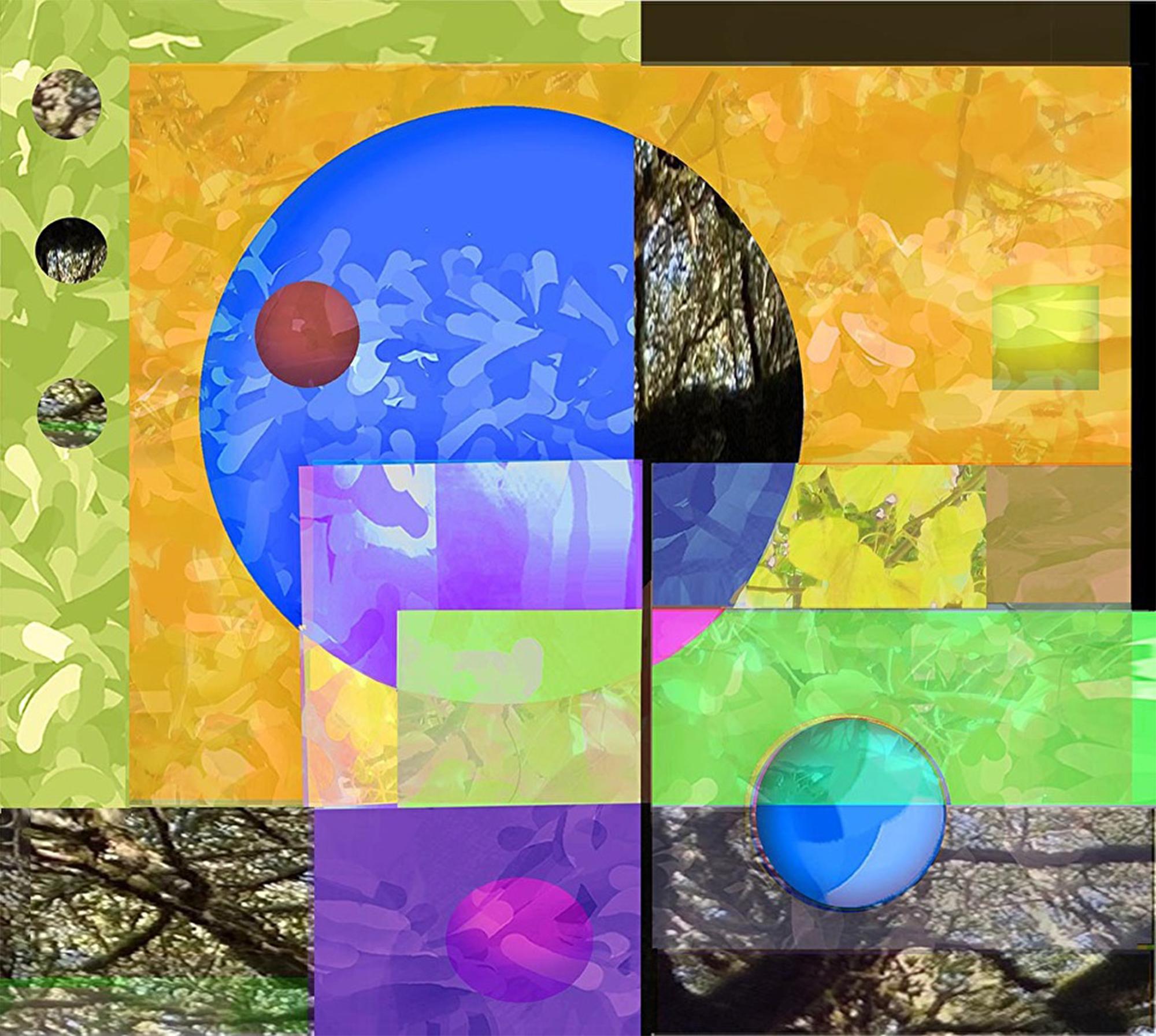 La lune bleue et la forêt - Sydell Lewis - Impressions pigmentaires numériques