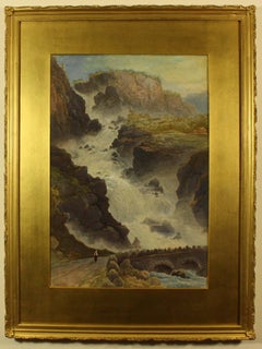 Latefossen Waterfall Odda Norway By Sydney Ernest Hart