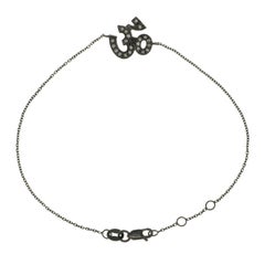 Sydney Evan 14 Karat Black Gold Pave Diamonds Bracelet