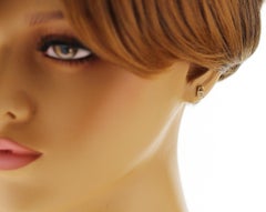 Sydney Evan 14K Yellow Gold Pave Diamond Lock Single Stud Earrings