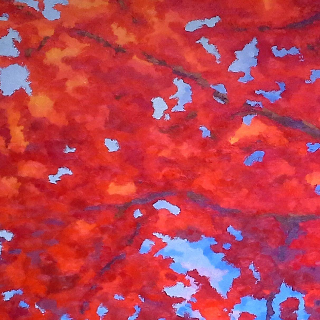 Autumn All Around, Painting, Oil on Canvas 3