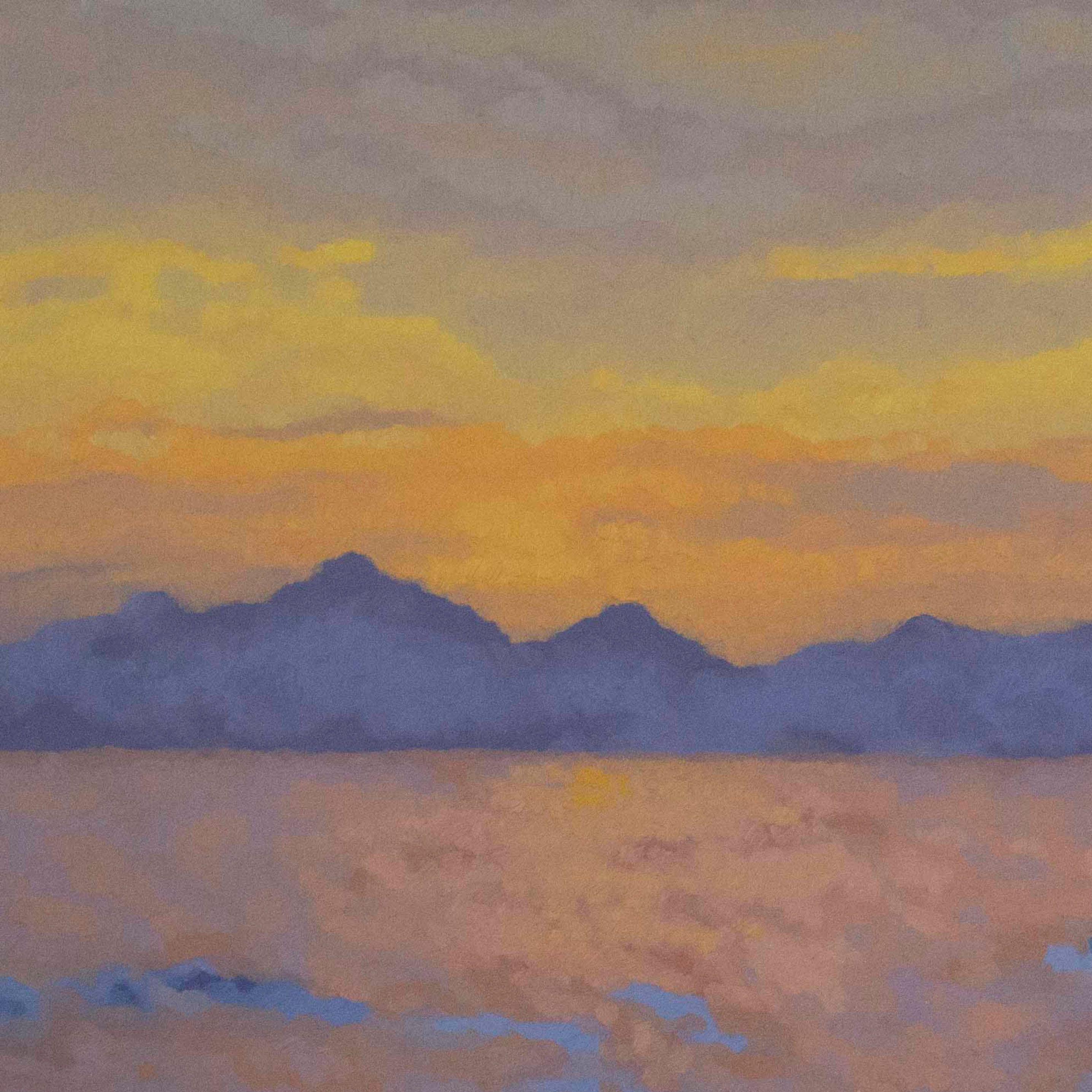 Peinture - « Dances at Sunset », huile sur toile - Impressionnisme Painting par Sydney Hall