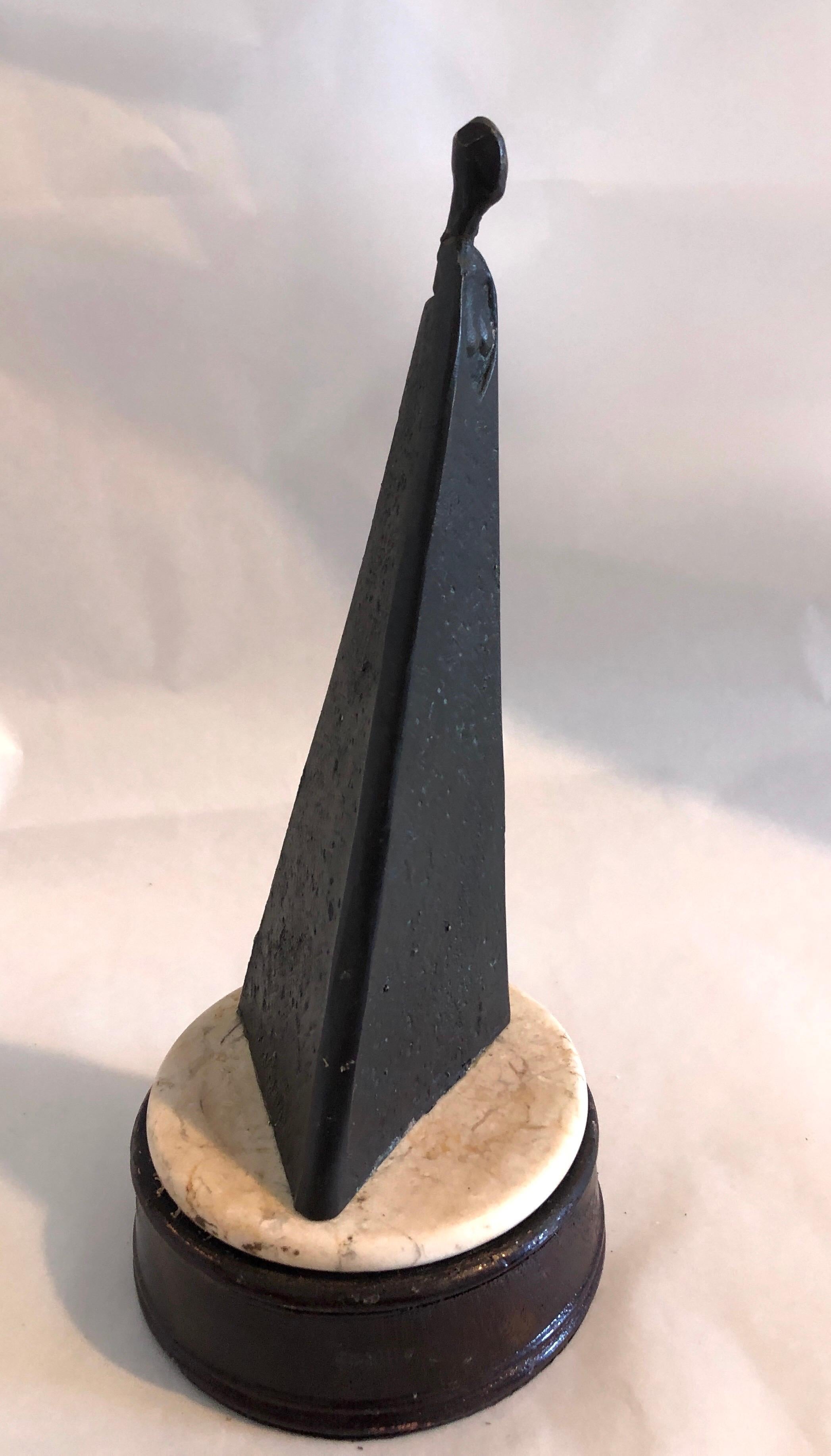 Sculpture minimaliste africaine moderniste d'un nu féminin en bronze de Sydney Kumalo en vente 6