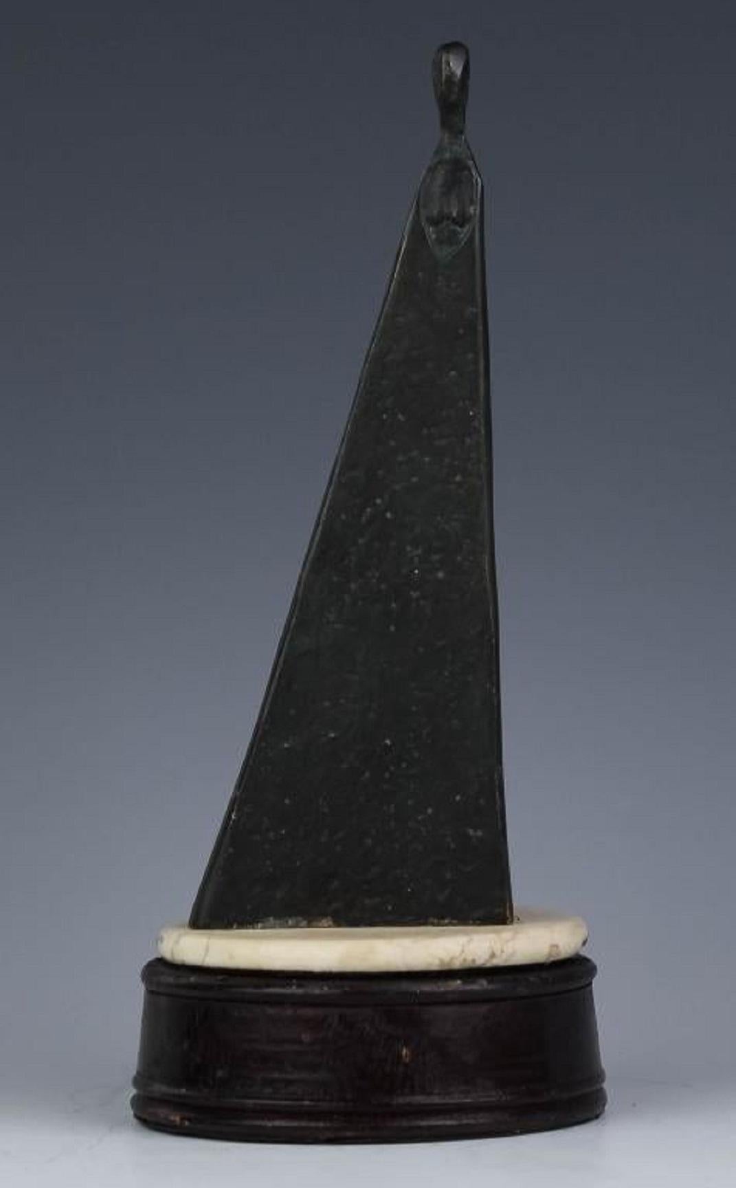 Sydney Kumalo Bronce Escultura Modernista Minimalista Africana Figural Desnudo Femenino