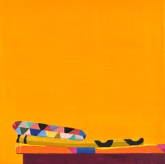 "Still Life with Fabric" 2025 Oil on Panel 8 x 8 in.