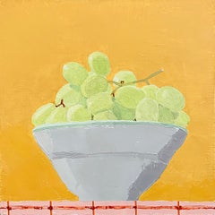 Huile sur lin « Still Life with Bowl of Grapes » de Sydney Licht