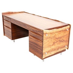 Sydney Moore 72" Studio Craft Desk in Solid Zebrano Hardwood