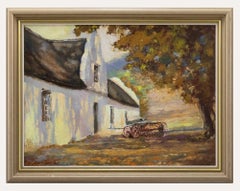 Vintage Sydney Taylor (1870-1952) - Framed 20th Century Oil, South African farmstead