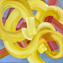 Rogue Dandelion, Contemporary Abstract Painting, Oil on Linen