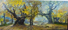 Irpin Oaks, Paesaggio, Olio su tela, 1980