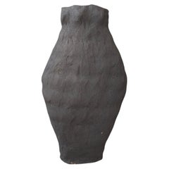 syj 20 by asterisque. Hand-Crafted Organic Blue Stoneware Vase, Spain, New