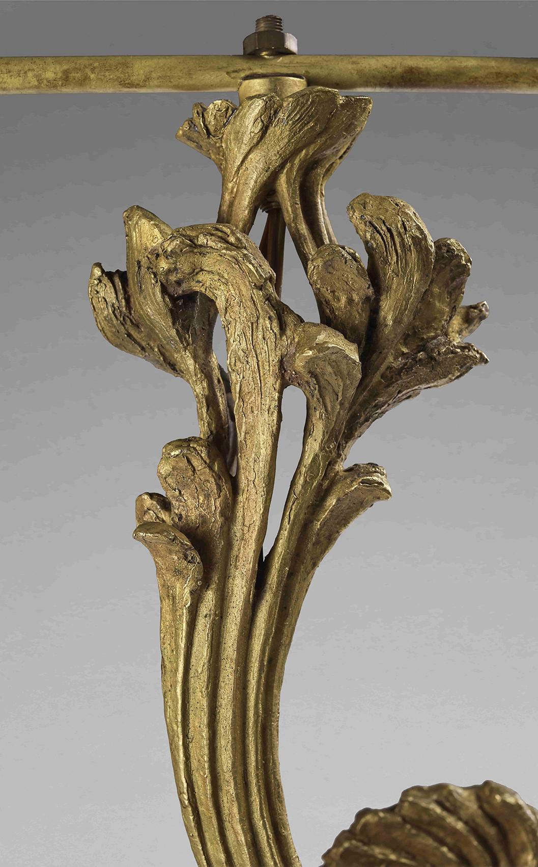 Milieu du XXe siècle Sylva Bernt - Paire Exceptionnelle d'Appliques en Bronze Patiné (circa 1950) en vente