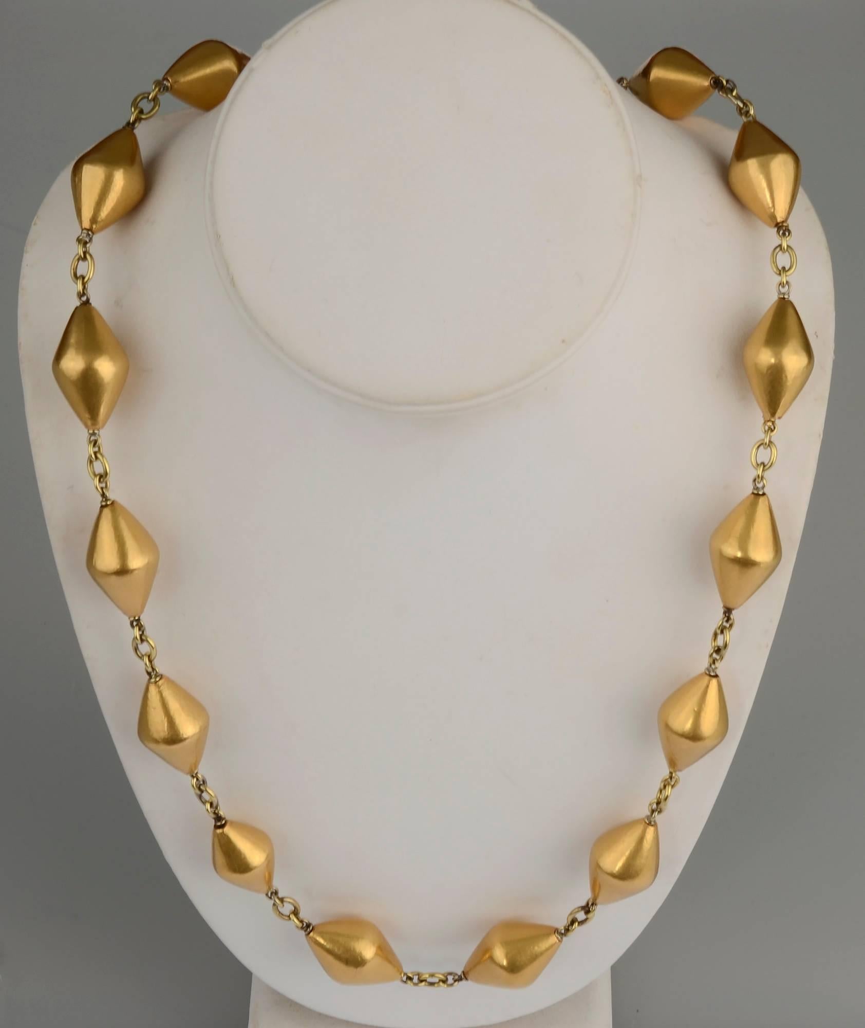 Sylva Et Cie Long Gold Necklace For 