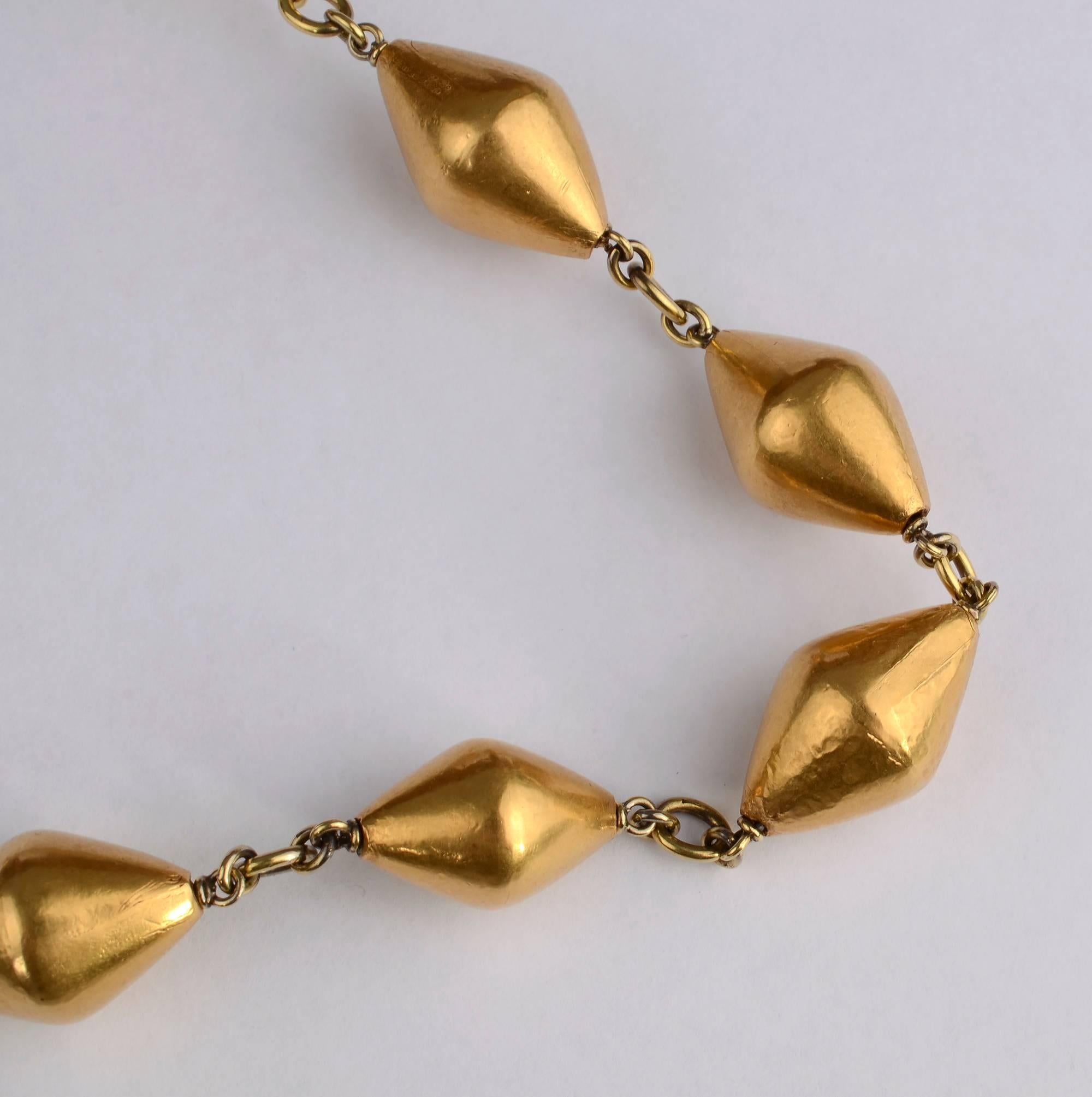 Modern Sylva Et Cie Long Gold Necklace