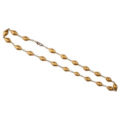 Vintage Sylva Et Cie Long Gold Necklace