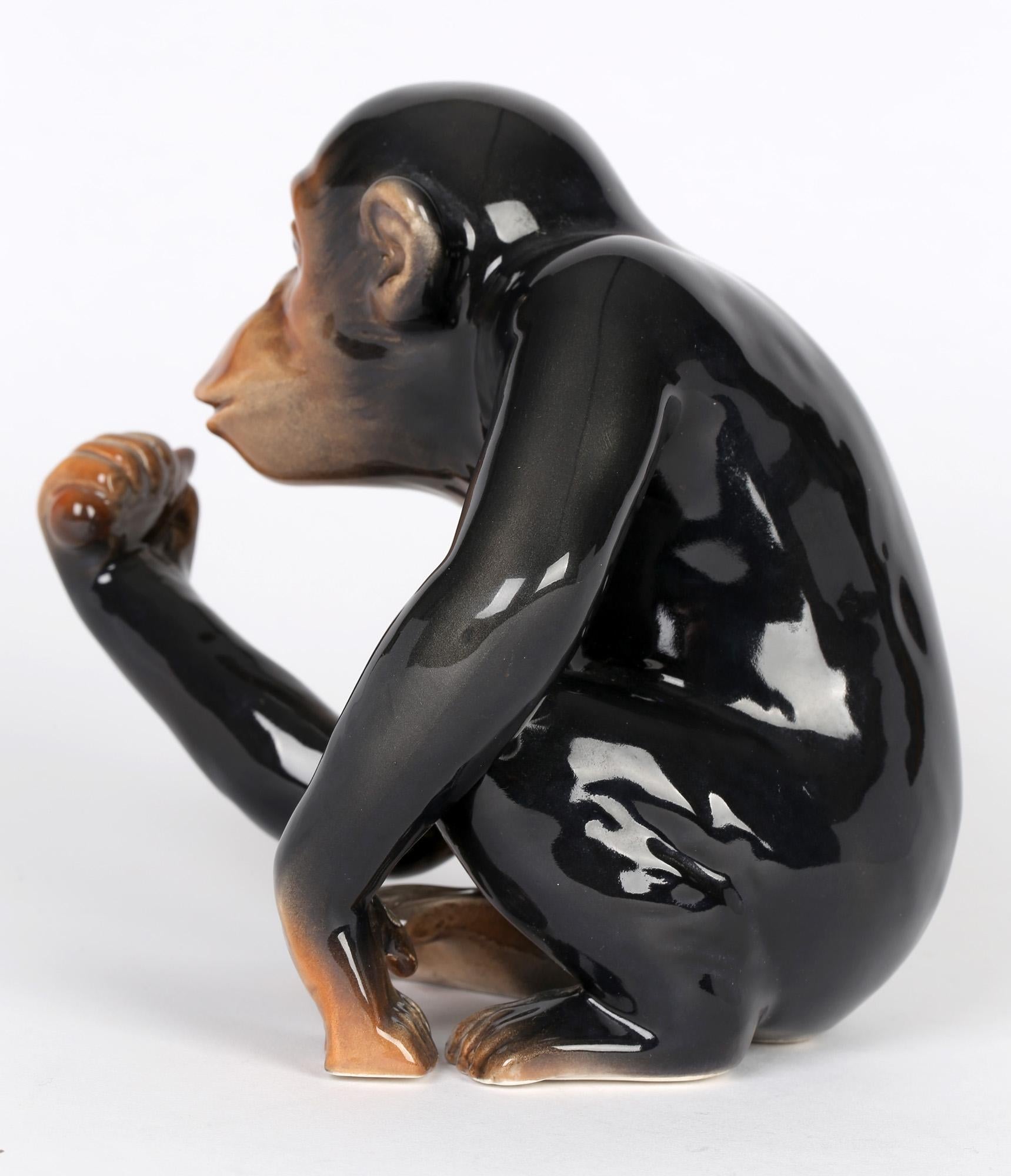chimpanzee statue